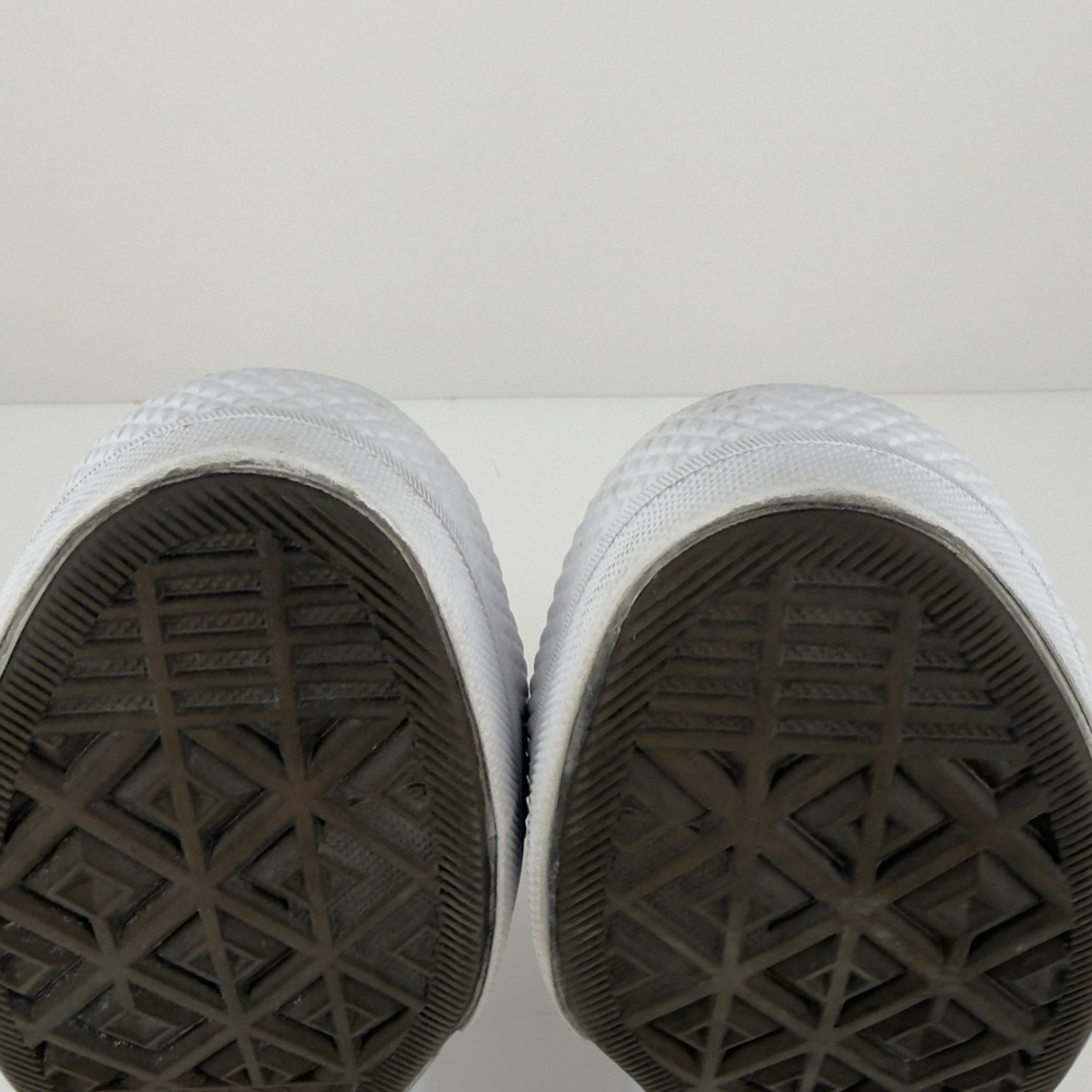 Converse Chuck Taylor All Star Lift Ox Womens 8.5 White Leather Gold Platform - Picture 9 of 13